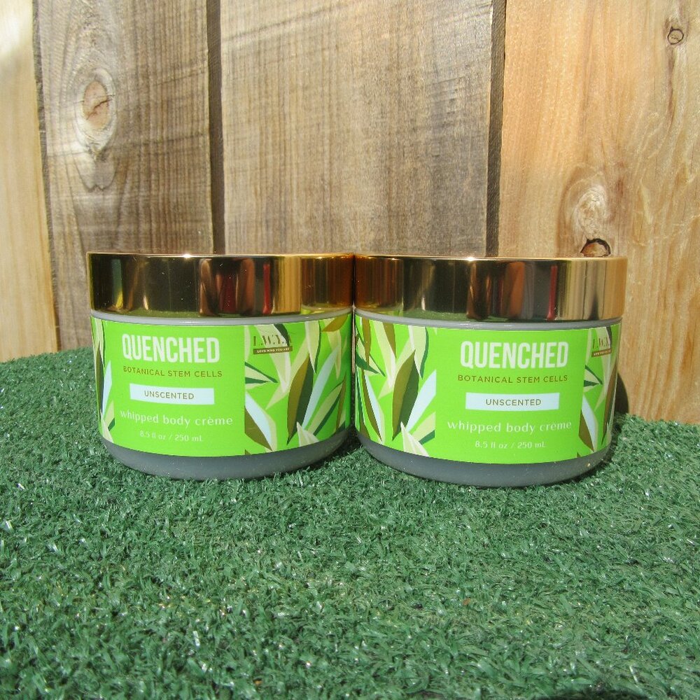 2 Brand New L.W.Y.A. Quenched Botanical Stem Cells Whipped Body Creme Unscented
